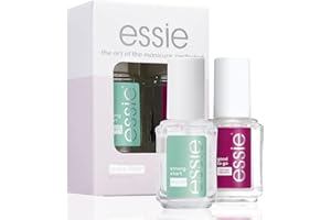 Essie Kit de manicura The art of Manicure, Rutina de manicura, Base coat Strong Start y Top coat Good to go, tamaño estándar