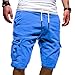 Produktbild Aoogo Herren Freizeitkleidung Herren Shorts, 2019 Neu Sommer Mode Herren Sport Zurrgurte Beiläufige Lose Jogginghose KordelzugPersönlichkeit Freizeit Multi-Pocket Lose Bequem