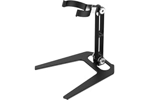 JIUSION Supporto universale per microscopio, Compatibile con la maggior parte dei microscopi digitali USB con schermo WiFi fino a 4 cm di diametro, alto 10 cm, materiale in lega di alluminio (Solo Supporto)