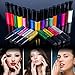 Elifestore christmas gift Prime Set of 24 Assorted Colours Nail Polish Nail Art Varnish Liner Brush Painting Pen Kit, Neons and Glitter Party Shades