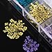 Five Season 12 Colors Dried Flowers Decoration Nail Art Sticker DIY Tips
