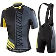 NC Men Half Sleeve Breathable Cycling Jersey Comfortable Quick Dry Suit Ride Bike Mountain Clothing Set Sportswear Riding Biking Suits (L)