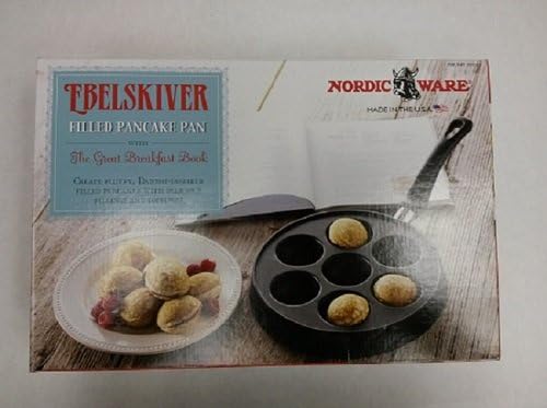 Ebelskiver Filled Pancake Pan + The Great Breakfast Book by Nordic Ware