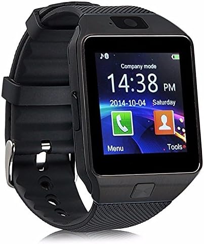 Bluetooth Smart Watch DZ09, JOXIRA Smartwatch GSM SIM Card With Camera For Android IOS (Black)