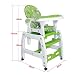 Seelux 3in1 High Chair Table & Chair Set Adjustable Rocking Chair (Green)