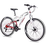 mountainbike damen 26 zoll mit gepäckträger FLEXIBILITÄT UND SICHERHEIT - Mit 21 Gängen von Shimano bist Du ganz flexibel. Du hast für jede Angelegenheit den passenden Gang und schaffst im Nu jede Strecke. Die Scheibenbremse vorne und V-Bremse hinten sorgen wiederum für ein präzises Bremsen unabhängig von den Gelände- oder Wetterbedingungen