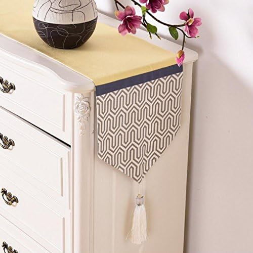 Table Runner Hotel Table Runner Jacquard Modern Minimalist Home Furnishing Table Tablecloth Stripe / lattice Home Decoration ( Color : B , Size : 32*210CM )