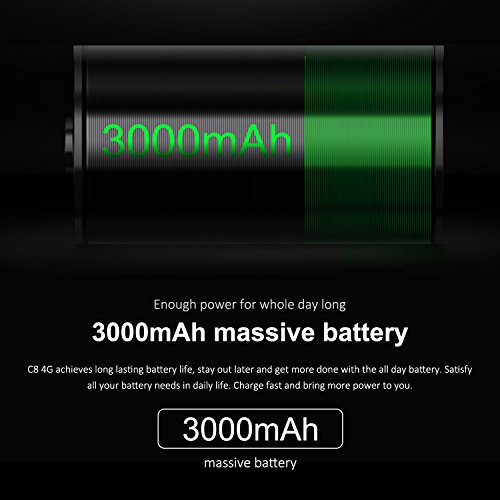 OUKITEL C8 4G Smartphone (5.5 Zoll 18:9 VerhÃ¤ltnis Vollbild) 3000mAh Android 7.0 Quad-Core 2GB RAM+16GB ROM 13MP+9MP Dual Kamera Dual SIM Handy Ohne Vertrag-Lila