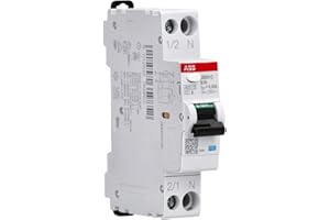 ABB DS301C B16 A30 RCBO – FI/LS-Schalter 16 A, 30 mA, 6 kA, B-Charakteristik, Typ A, 1P+N, 1 Teilungseinheit, Kombischalter für Hutschiene 2CSR255163R1165