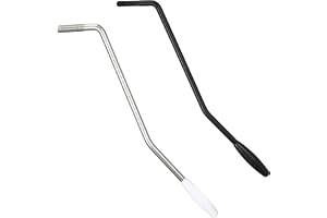 Guduling 2 stycken Whammy bar, 5 mm 6 mm tremolo-arm, tremolospak vänsterhänt för elgitarr, tremolo-system (svart