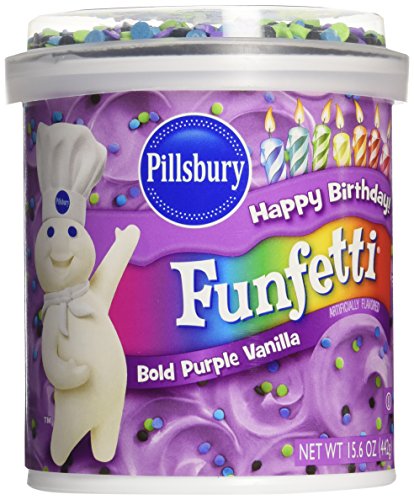 Pillsbury Funfetti Frosting - Bold Purple - 15.6 Ounces