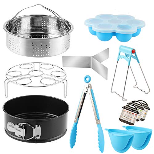 Accessoires pour autocuiseurs, accessoire compatible avec pot instantané, panier à vapeur, moule à gâteau, moule à œufs, moules magnétiques, etc. en acier inoxydable de qualité alimentaire