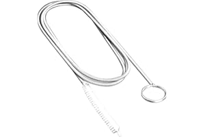 HONOFLUX Flexible Feeding Tube Cleaning Brush, Slim Drain Hole Cleaning Tool, Hose Pipe Cleaning-Brush, Drain Unblocker Tool for Refrigerator Drain-Pipe, Kitchen Sink, Shower Drain-Pipe (150 cm)