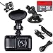 Produktbild inrigorous Full HD 1080p 7,6 cm Screen KFZ Dash Cam F2.0 Dual-Objektiv Auto DVR mit hinten Kamera, 170 Grad Weitwinkel, Nachtsicht, WDR, Loop Aufnahme, G-Sensor Funktion + 32 GB Class 10 Micro SD Karte