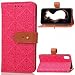 Produktbild Handyhülle Apple iPhone X (iPhone 10 Ten) Hülle Tasche, Ougger Klassische Fresken Beutel BriefHülle Tasche Bumper Schale Schutzhülle PU Leder Weich Magnetisch Silikon Haut Flip Cover mit Kartenslot (Pink)