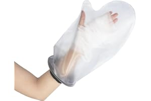 HKF HO KI HO QMINKUN Adult Waterproof Cast Cover Hand for Shower & Bath,Waterproof Protectors Cast and Dressing Cover,Stretchy Neoprene Seal & Reusable PVC Cast Bags,38cmx24cm