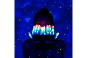 Illuminated Apparel Kids LED Light Up lampeggiante guanti per Halloween Party Festival (8-12 anni)