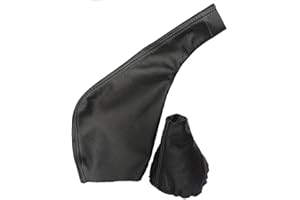 The Tuning-Shop Ltd Gear Handbrake Gaiter Compatible with Vauxhall Opel Vivaro Leather Various Stitching Colour Available (Grey Stitch)