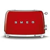Smeg TSF01RDEU Toaster 2x2, Red