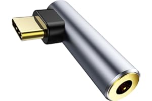 ANDTOBO Adattatore Audio da USB C a 3,5mm, Adattatore USB Tipo C a 3,5mm Adattatore per Cuffie Jack Dongle Aux DAC Stereo HiFi ad Angolo Retto Per iPhone 16/15 Plus Pro Max, iPad Pro Air, Galaxy S23
