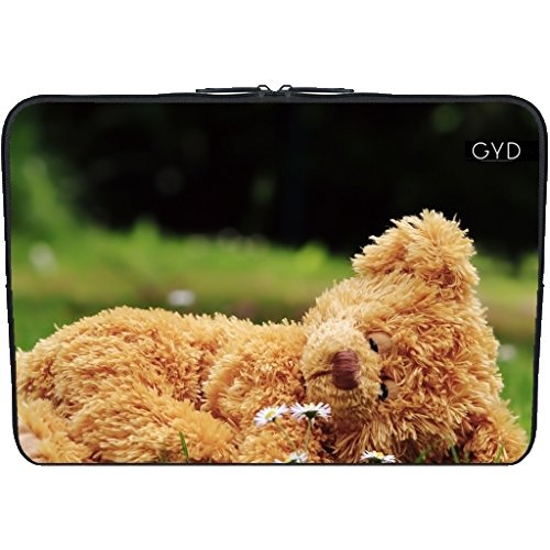 Neopren huelle Laptop 15.6" inch - Niedliche Teddy- by Grab My Art