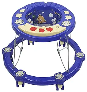 ODELEE Activity Foldable Baby Walker with Music for Boys and Girls Children for 6+ Months (Blue)?