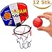 Produktbild German Trendseller® - 12 x Mini Basketball Set - PREIS HIT -  Mitgebsel  Kindergeburtstag  Sport  12 Stück