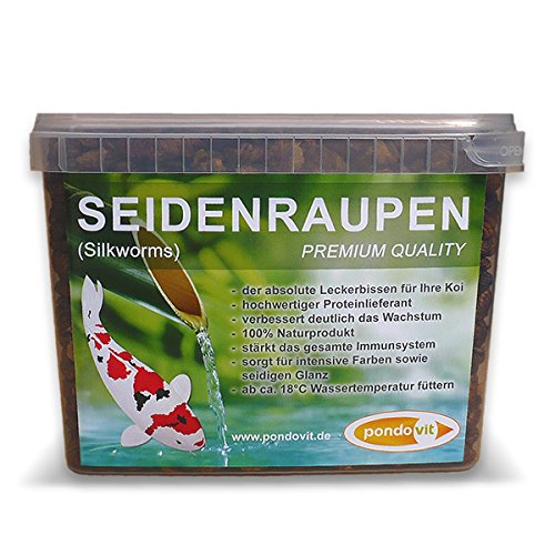 Seidenraupenpuppen pondovit - Premiumsnack 2400 ml - Koi Leckerbissen