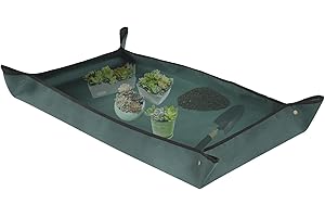 Owl Focus Oxford-Gewebe Pflanze Umtopfmatte Wasserdicht Umpflanzmatte Indoor Sukkulenten Pflanzmatte Tragbare Gartenmatte (110 x 75 cm)