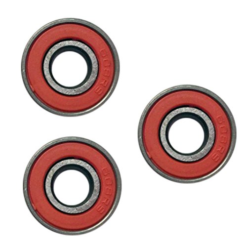 FALAIDUO 3PCS 608 Hybrid Ball Bearings For Spinner Fidget Toy (Red)