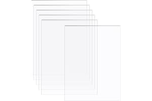 HEAVENLIFE 6 Hojas Acrílicas Transparentes A4, Placas Acrílico Plexiglás 210 x 297 mm, Lámina de Metacrilato para el Reemplazo de Vidrio de Marcos de Fotos, Exhibición de Proyectos, Pintura (2mm)