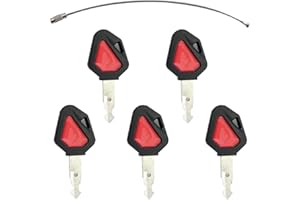 PREJM Set di chiavi per interruttore di accensione per mini escavatori Kubota, escavatori, pala cingolata, include chiave di avviamento per impianti 459A, compatibile con escavatori, scavatori, dumper