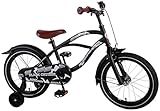 kinderfahrrad bikestar 16 zoll - deluxe cruiser Das Kinderrad ist im Black Cruiser Design gestaltet und vermittelt mit den vielen tollen Details einen Hauch von Freiheit und Abenteuer.