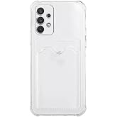 KZY İLETİŞİM Samsung Galaxy A52 Kapak Kamera Korumalı Kartlıklı Darbe Emici &Ouml;zellikli Şeffaf Silikon Kılıf