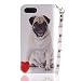 Produktbild Huawei Honor 10 Hülle, Honor 10hüle, Alfort Prämie PU Leder Schutzhülle Lederhülle für Huawei Honor 10 (5.84 Zoll) Tasche Wallet Flip Case Cover mit Karten Steckplatz (Mops) + Gemalt Lanyard