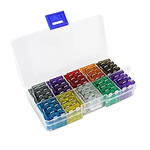 Festnight 100pcs Assortment Car Standard Blade Fuses 2A 3A 5A 7.5A 10A 15A 20A 25A 30A 35A for Vehicle Motorcycle Boat Truck