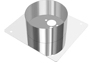 FASBET Diesel Heater Turret Plate 60mm Stainless Steel Diesel Heater Mounting Plate Bracket for Webasto Eberspacher Heaters Chinese Diesel Heater Accessories Diesel Heater Parts Spares (60mm)