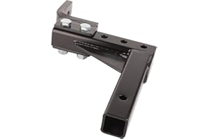 FOLOSAFENAR Supporto a sfera per gancio di traino per rimorchio, costruzione saldata regolabile Supporto per gancio di traino ad alta resistenza da 5000 libbre 10 pollici per barca per camion per