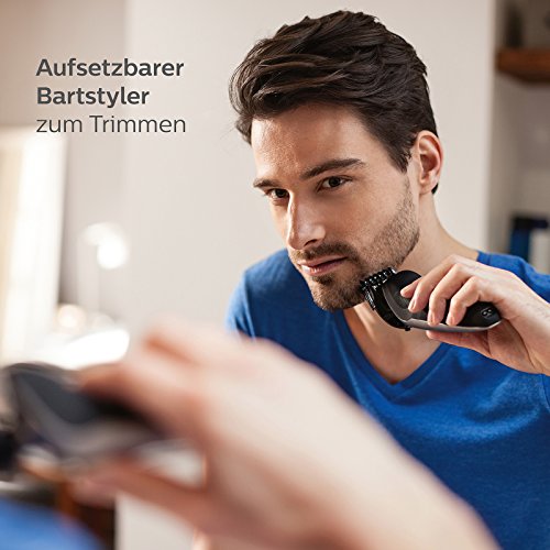 Philips Series 9000 Nass- & Trockenrasierer S9711/31, mit Reinigungsstation Plus und Bartstyler - 4