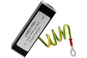 Jpdisdd Telefono Fax Protezione Le Sovratensioni RJ11 Kl01-P4H Nero RJ11 ADSL