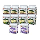 4 Pack x Jacobs Kronung XL Tassimo Jacobs Café Crema / Kronung XL / Milka Kaffee Kapseln, 10er Pack, 144 Getränke