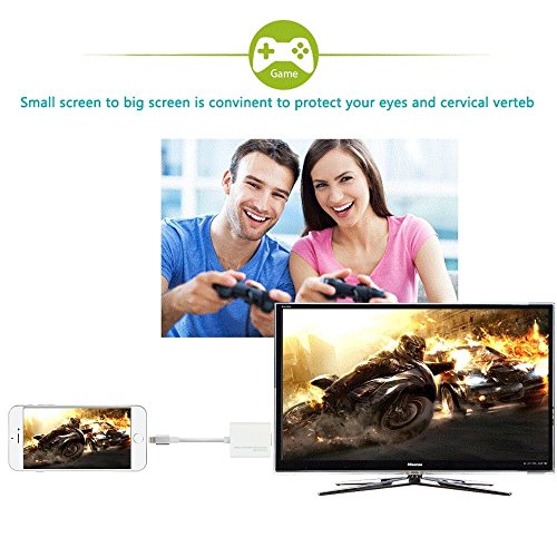 8 Pin Lightning auf HDMI Adapter Digitale AV-Kabel 1080p High Speed Video Stecker Converter für Apple iPad Mini iPhone 5S 6 6S 7 - 7