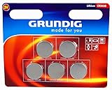 5x GRUNDIG CR 2450 LITHIUM Batterien Knopfzellen Uhren Digital Foto Kamera Küche Küchen Waage 12.2018 CR2450