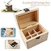 Produktbild 6 Fächer Massivholz ätherisches Öl Flasche Aufbewahrungsbox Verpackung Holz Box nicht enthalten Flaschen Holz natürliche Öle Organizer Aromatherapie Fall Make-Up Carrier Roller Halter Collection enthalten