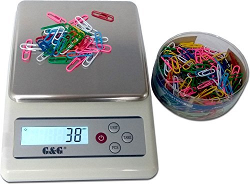 G&G KF6000A oder KF3000A 0,1g – 6000g Präzisionswaage Küchenwaage Briefwaage Tischwaage (KF6000A) - 8