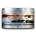 Produktbild Kreative Feder See Metallic Designer Funk Wanduhr Funkuhr modernes Design * Made in Germany* WAG322FL * leise kein Ticken