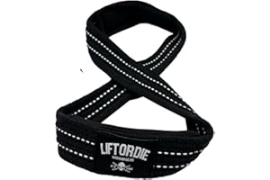 WARRIOR POWERLIFTING GEAR Sangle en Forme de 8 | Strap 8 | Sangle spécial pour Le soulevé de Terre | Musculation | Deadlift