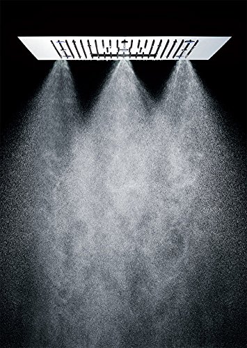 Soho Edelstahl Regendusche 60 x 60 cm LED Wasserfall + Nebel mit Einbaurahmen - 4