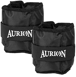 Aurion Wrist Weights 1 Kg x 2 Total 2 kg Home Gym Weight Bands