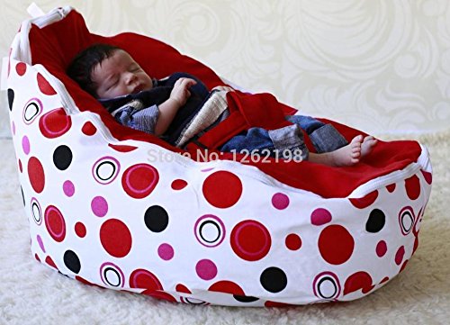 Baby bean bag snuggle bed bouncer with filling